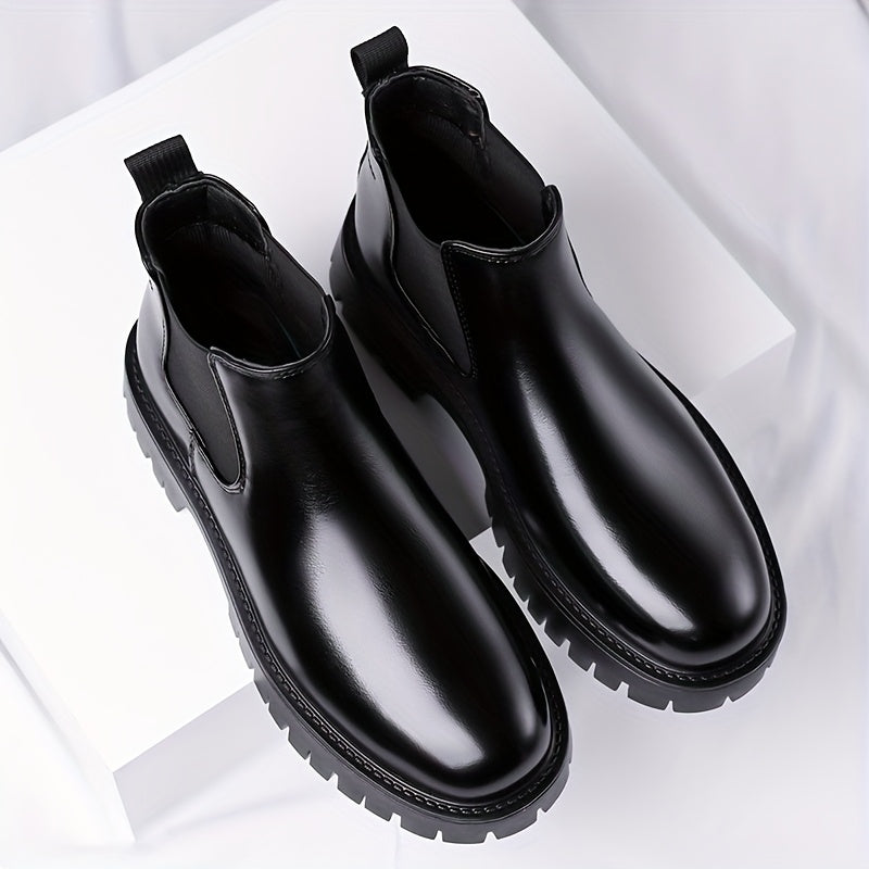 Leopold | Men's Chunky Chelsea Boots Leather Ankle