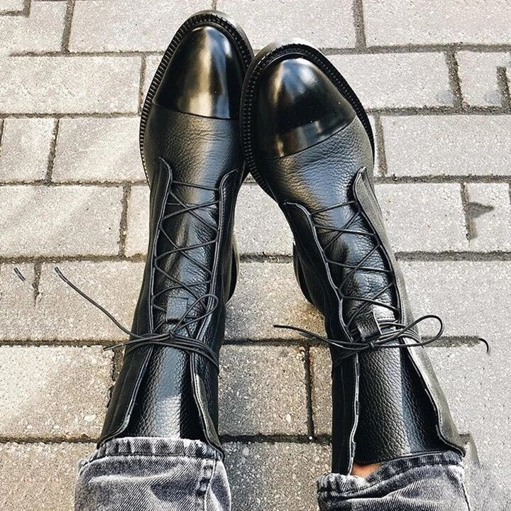 Louisa | Women's Lace Up Leather Ankle Boots