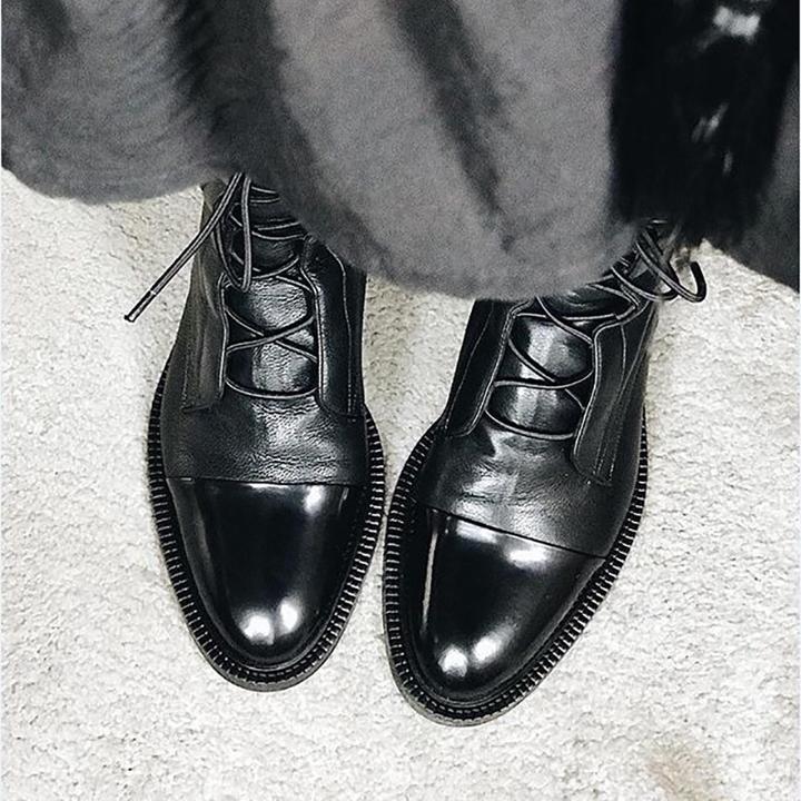 Louisa | Women's Lace Up Leather Ankle Boots