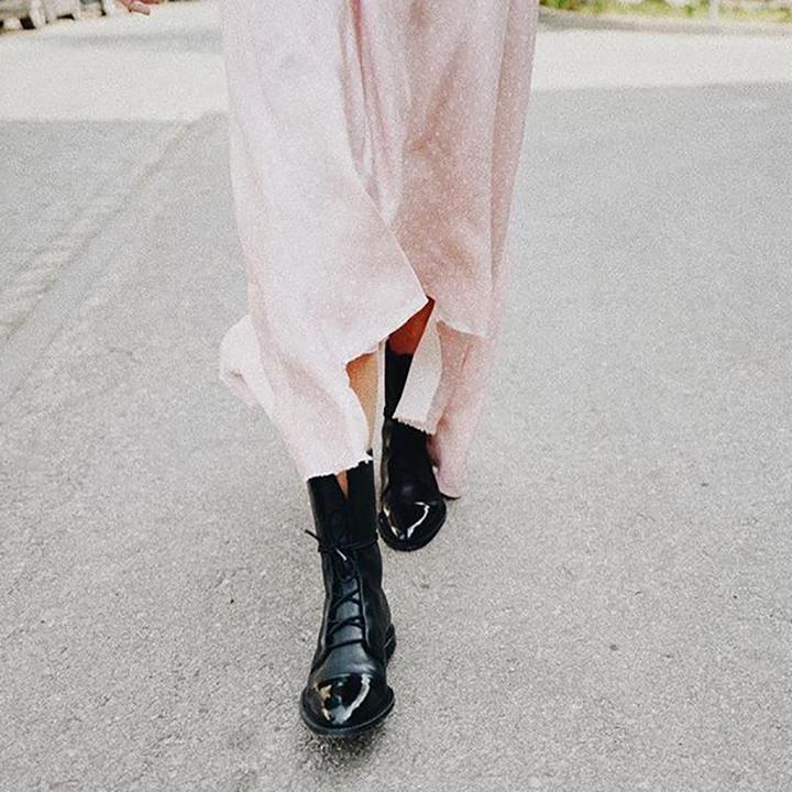 Louisa | Women's Lace Up Leather Ankle Boots