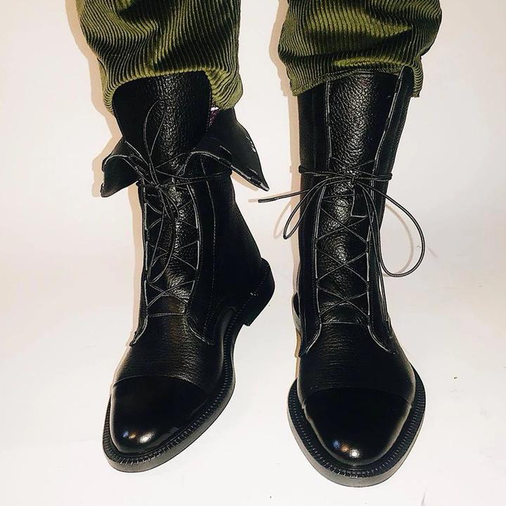 Louisa | Women's Lace Up Leather Ankle Boots