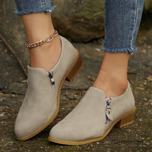 Nora - Women's Side-Zip Comfort Ankle Boots