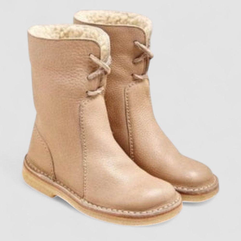 Maisie | Women's Fur Lined Leather Boots Warm Winter