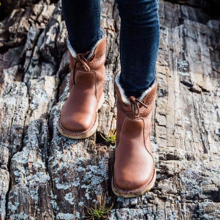 Maisie | Women's Fur Lined Leather Boots Warm Winter