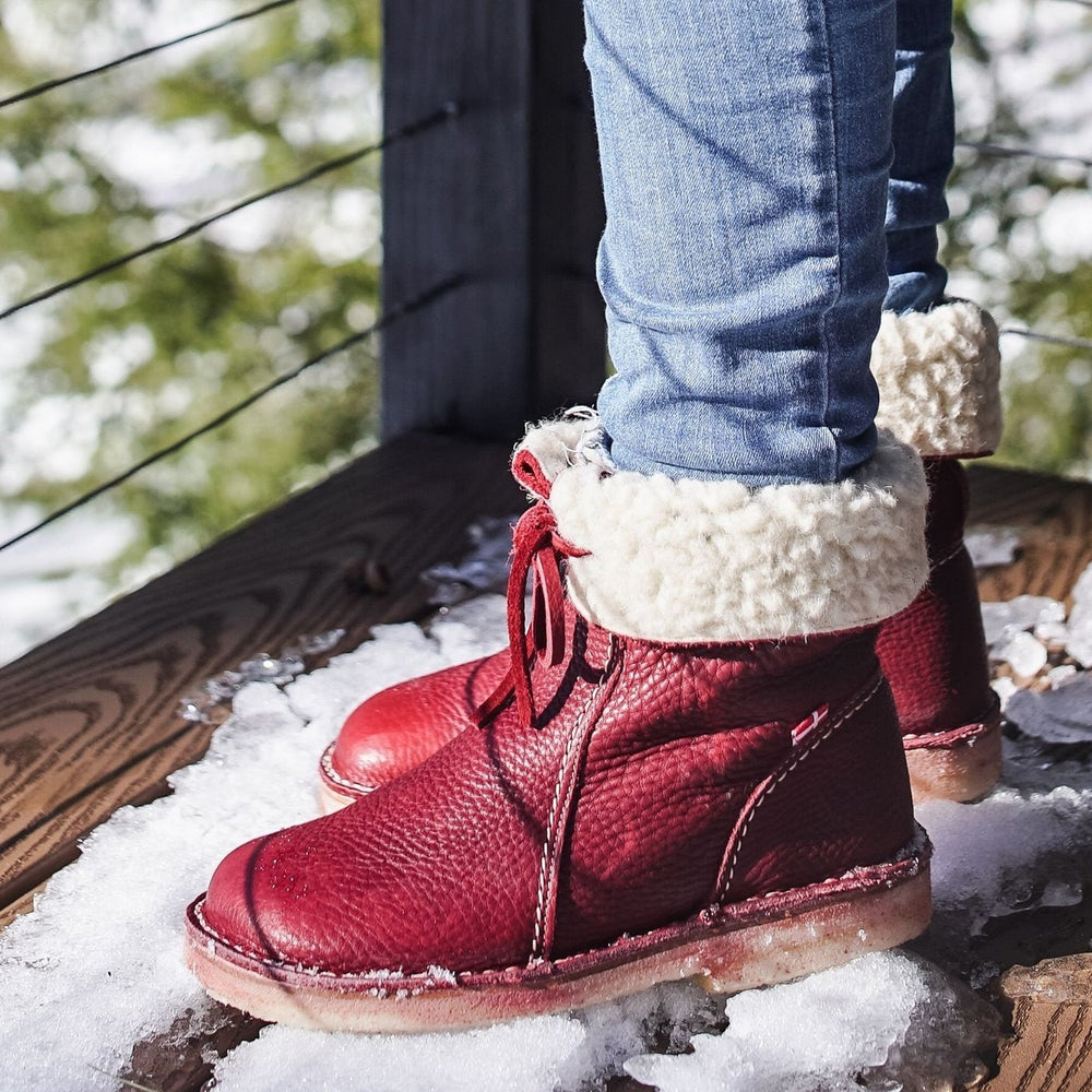 Maisie | Women's Fur Lined Leather Boots Warm Winter