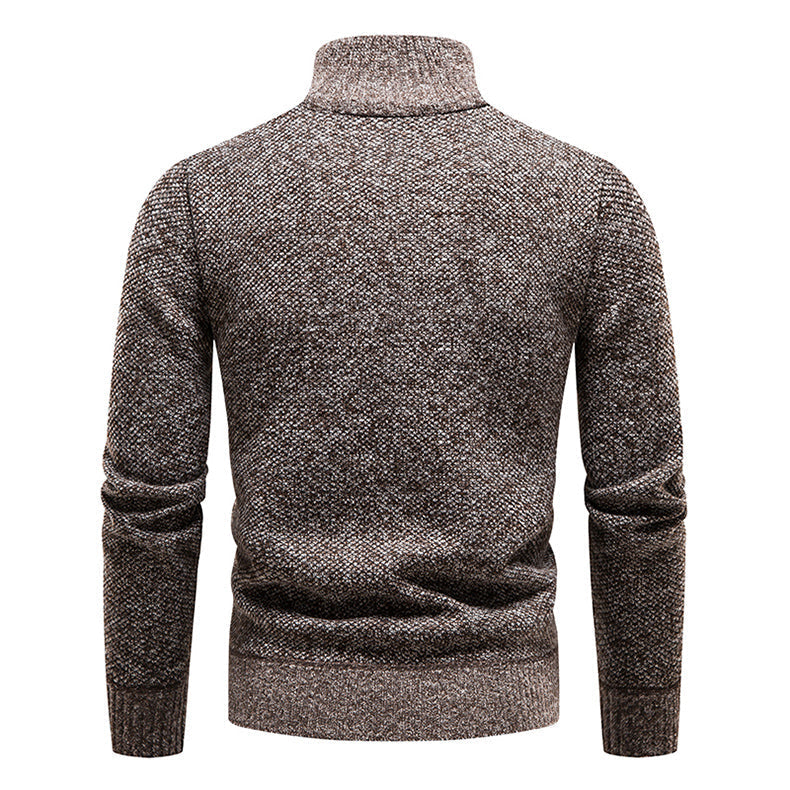 Mathias | Men's Half Zip Sweater Knitted Fine Knit
