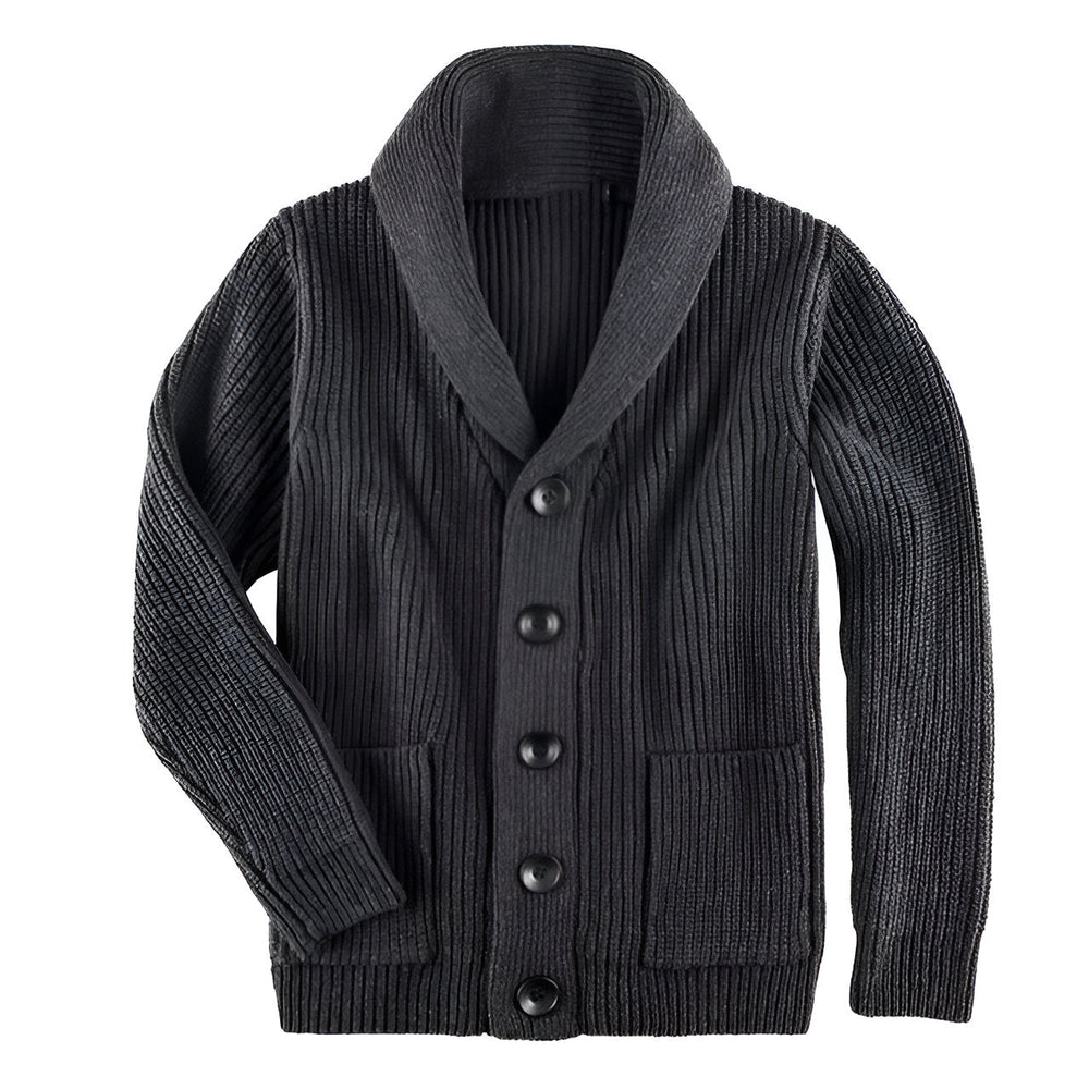 Cavan - Twisted Knit V-Neck Cardigan