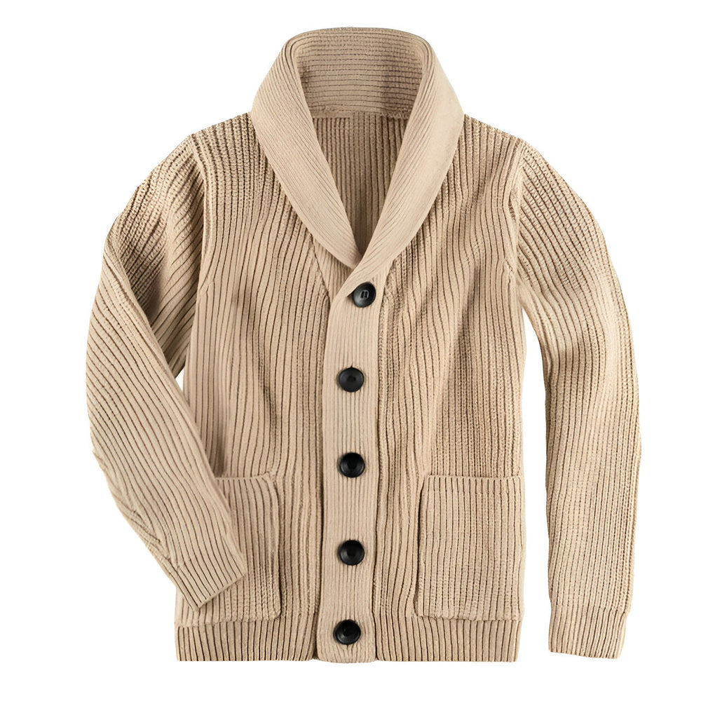 Cavan - Twisted Knit V-Neck Cardigan