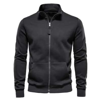 Merrick | Men's Stand Collar Zip Up Cardigan