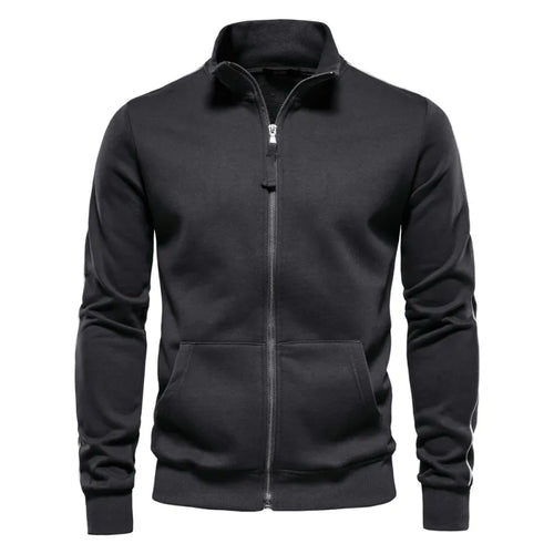 Merrick | Men's Zip Up Cardigan Funnel Neck Sweater