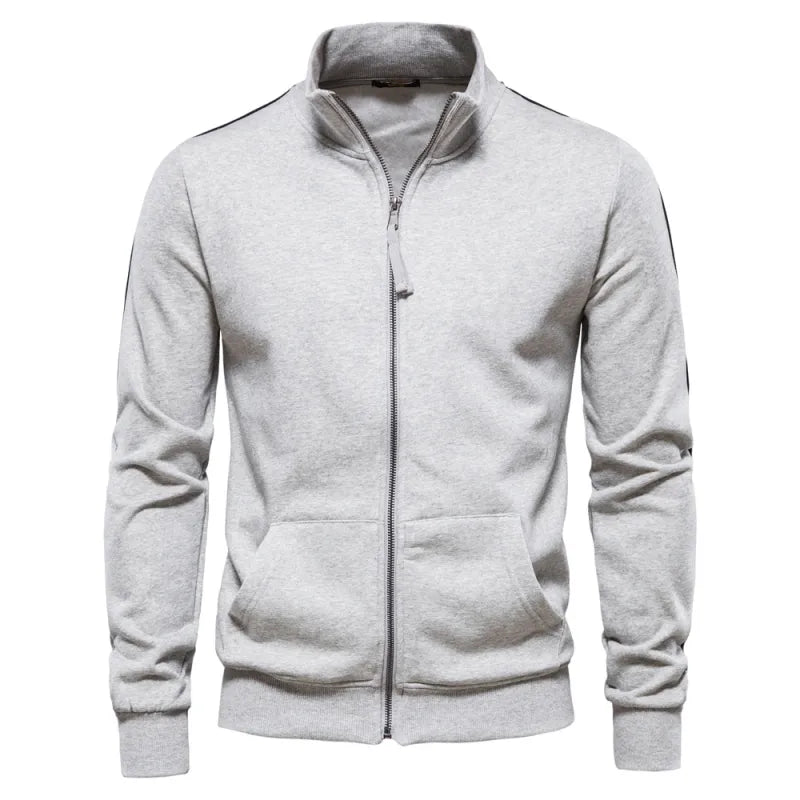Merrick | Men's Zip Up Cardigan Funnel Neck Sweater