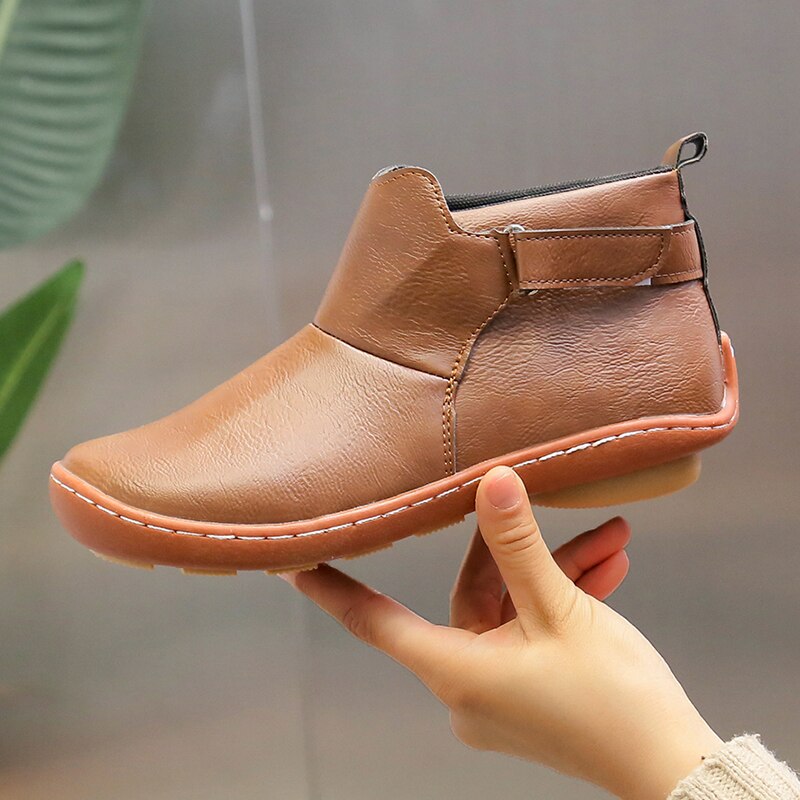 Nell | Women's Flat Ankle Boots Comfortable