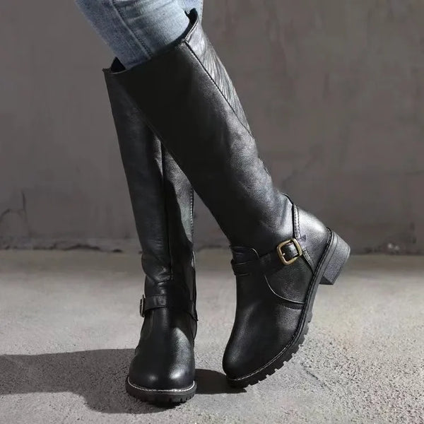 Octavia | Women's Knee High Boots Flat Tall