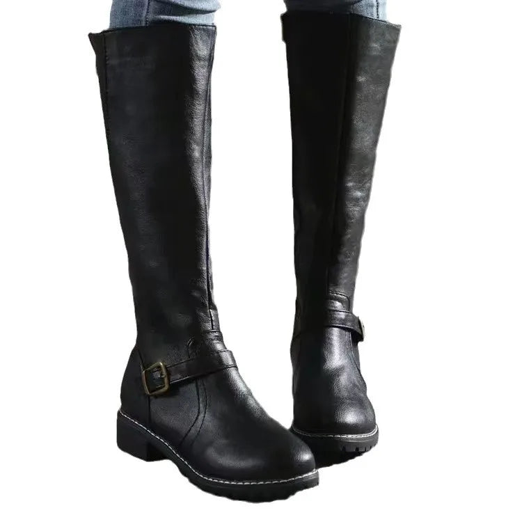 Octavia | Women's Knee High Boots Flat Tall