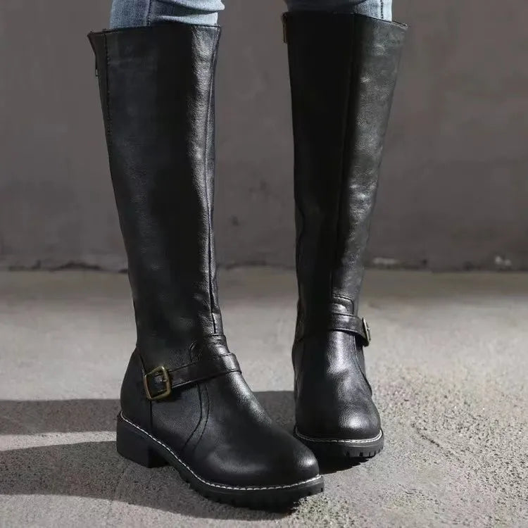 Octavia | Women's Knee High Boots Flat Tall