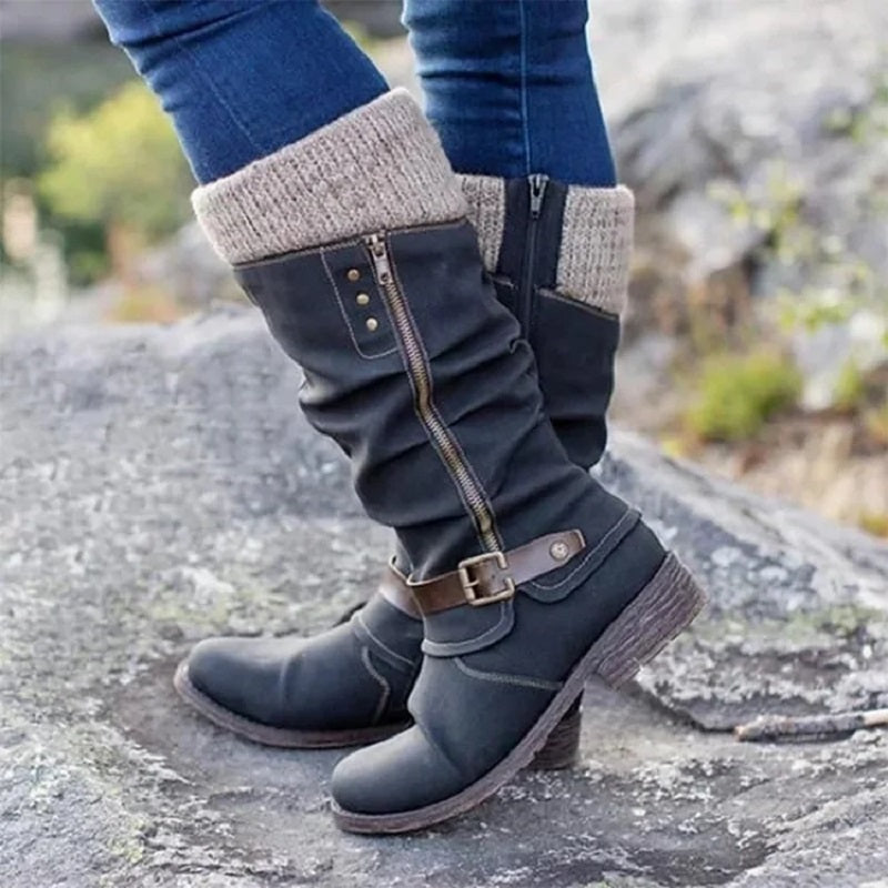 Pearl | Women's Knee High Boots Heeled Tall