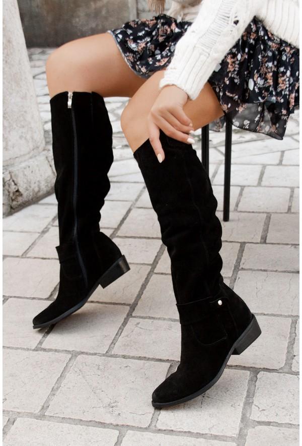 Persephone | Women's Suede Knee High Boots Warm Tall