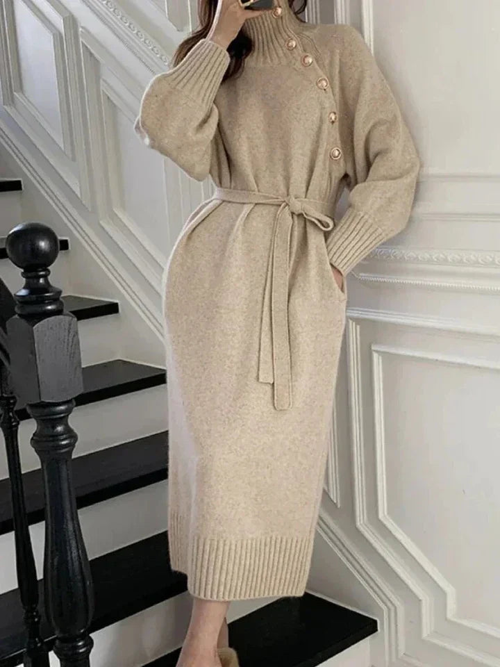 Petra | Women's Sweater Dress Knitted Long