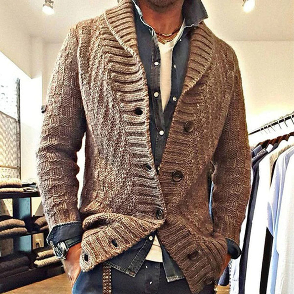 Edwin - Rich Texture Cable Cardigan
