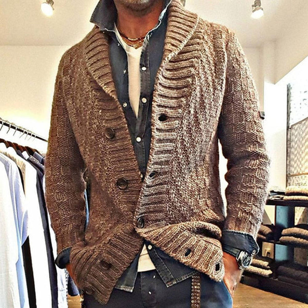 Edwin - Rich Texture Cable Cardigan