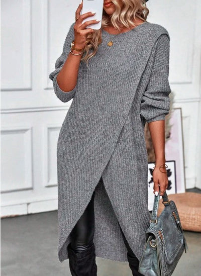 Ramona | Women's Wrap Front Sweater Dress