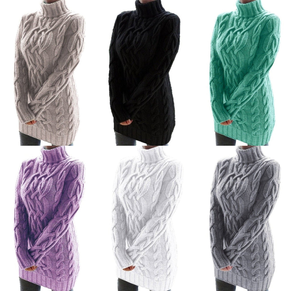 Rosalie | Women's Sweater Dress Knitted Long