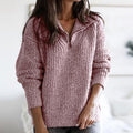 Rosalind | Women's Half Zip Sweater Knitted