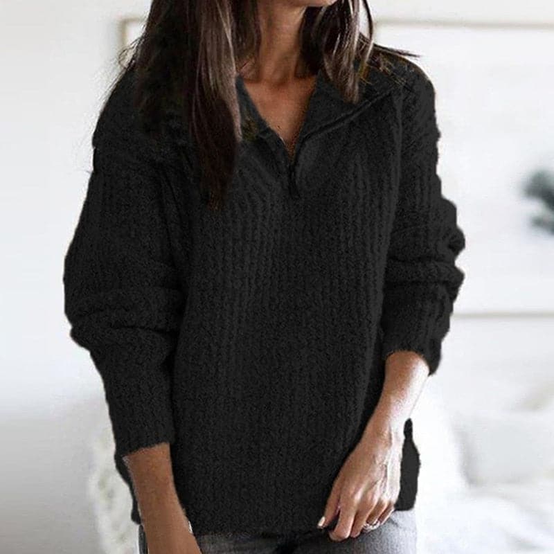 Rosalind | Women's Half Zip Sweater Knitted