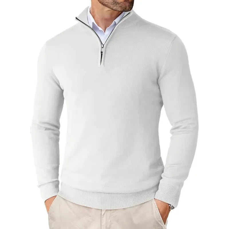 Fletcher - Men's Luxe Half-Zip Knit Sweater