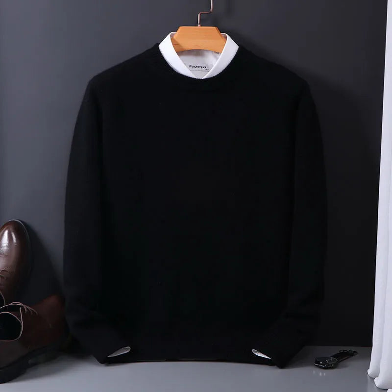 Elias - Men's Soft Cashmere-Blend Sweater