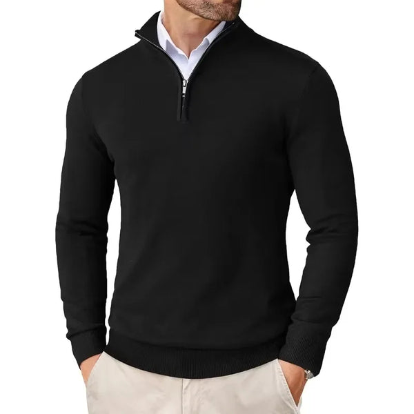 Fletcher - Men's Luxe Half-Zip Knit Sweater