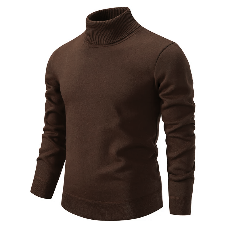 Hugh - Men's Brushed Soft Turtleneck Sweater