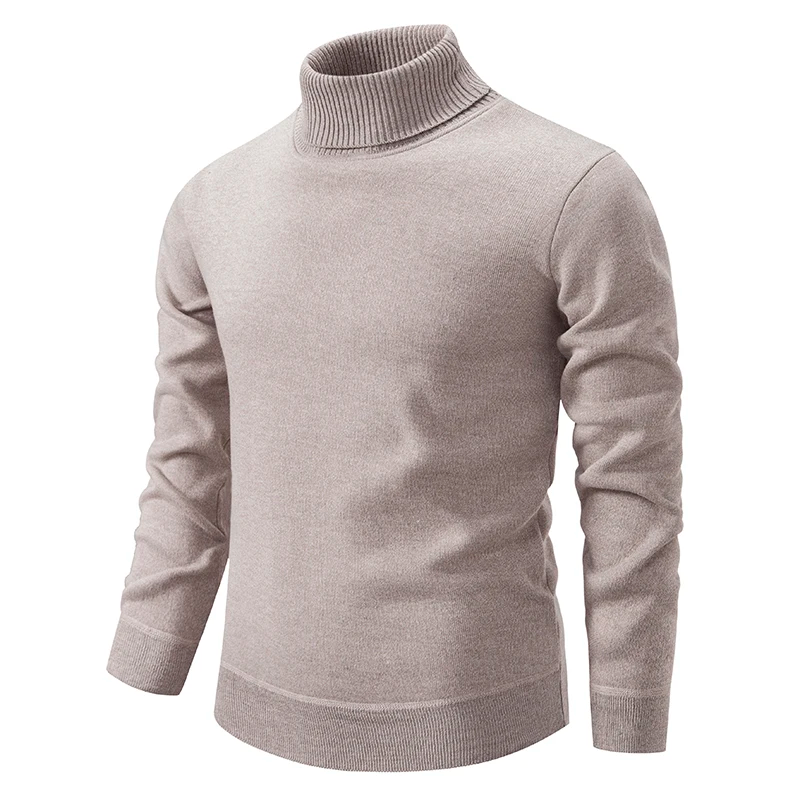 Hugh - Men's Brushed Soft Turtleneck Sweater