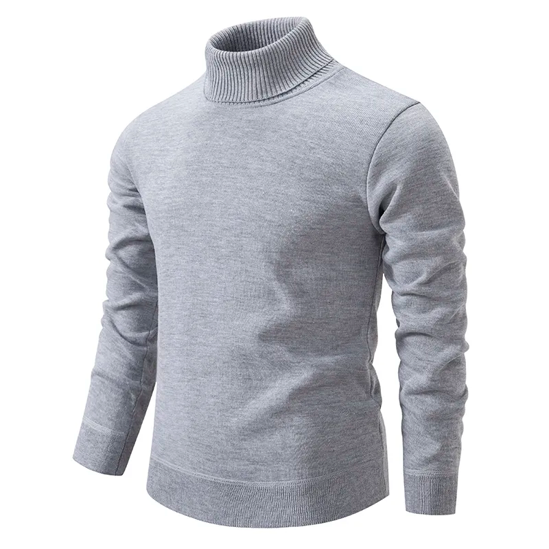 Hugh - Men's Brushed Soft Turtleneck Sweater