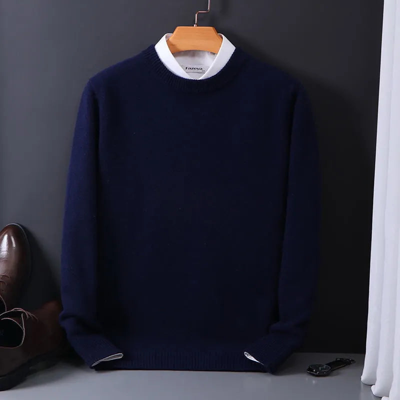 Elias - Men's Soft Cashmere-Blend Sweater