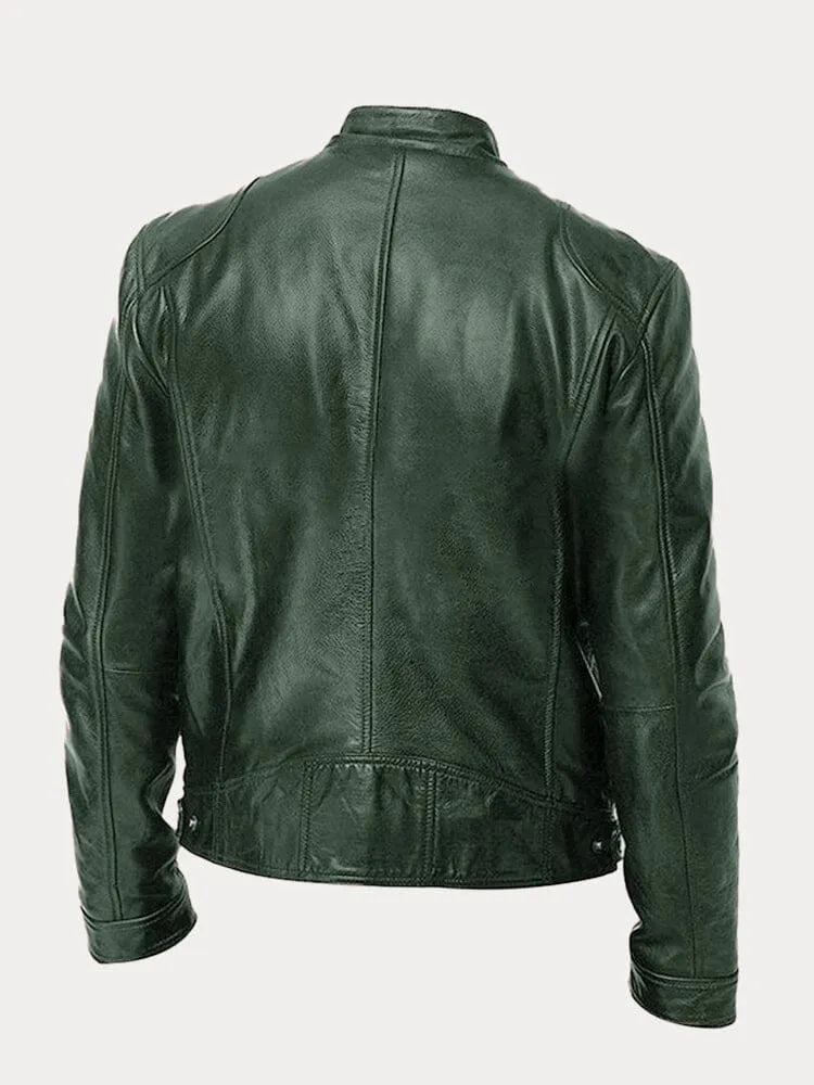 Archer - Men's Utility Pocket Leather Jacket