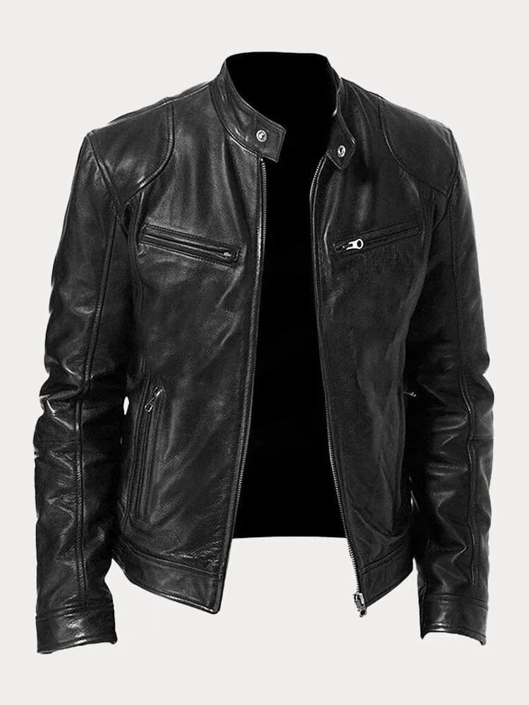 Archer - Men's Utility Pocket Leather Jacket