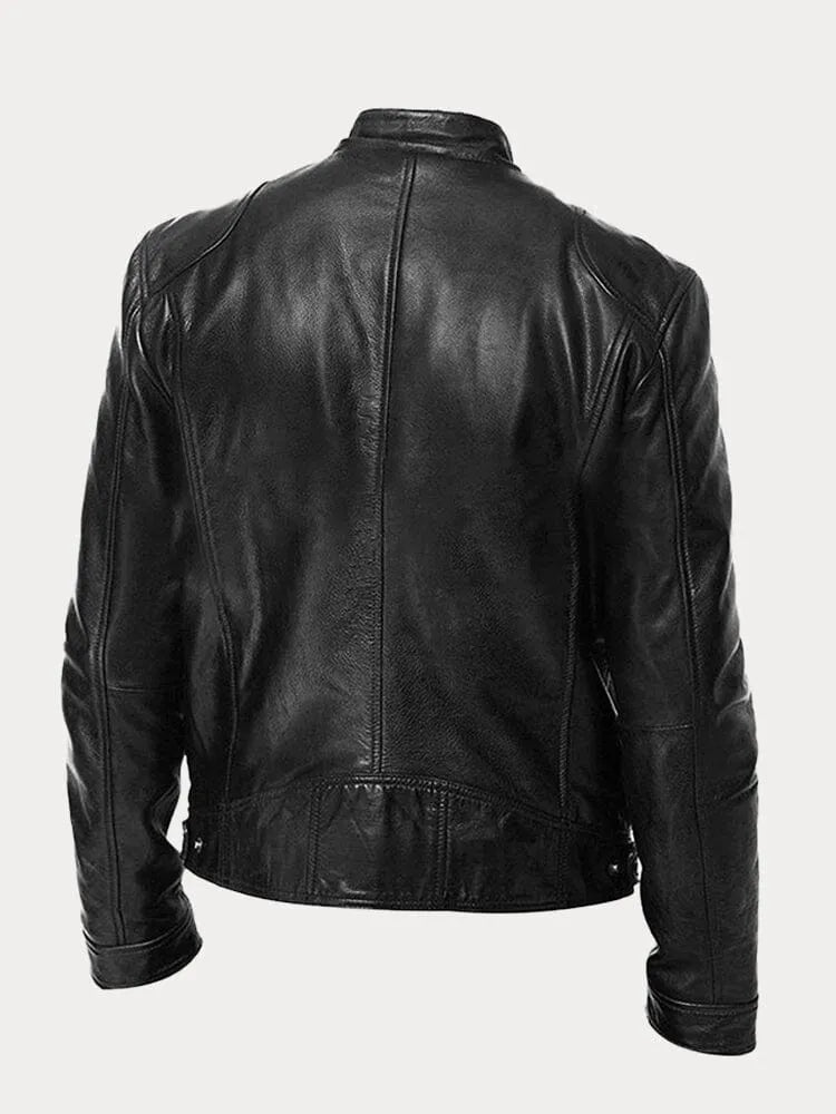 Archer - Men's Utility Pocket Leather Jacket