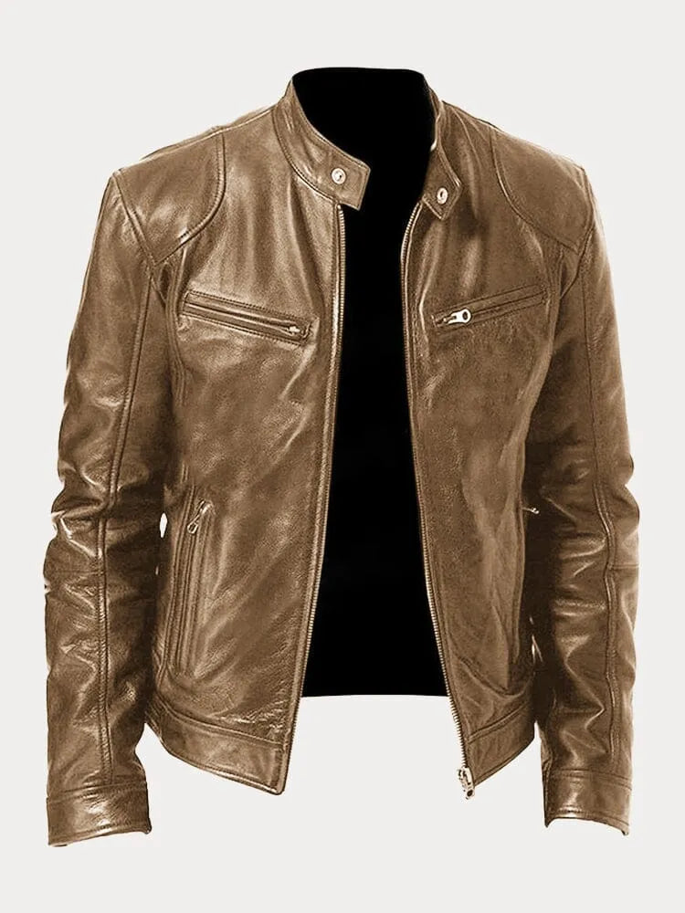 Archer - Men's Utility Pocket Leather Jacket