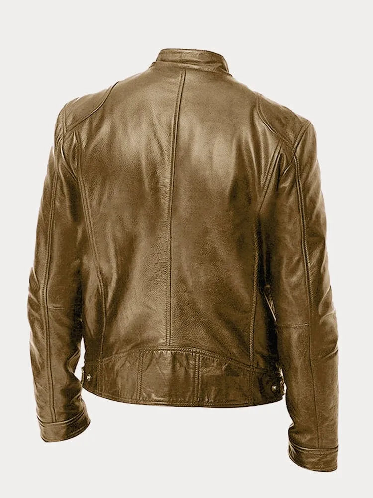 Archer - Men's Utility Pocket Leather Jacket
