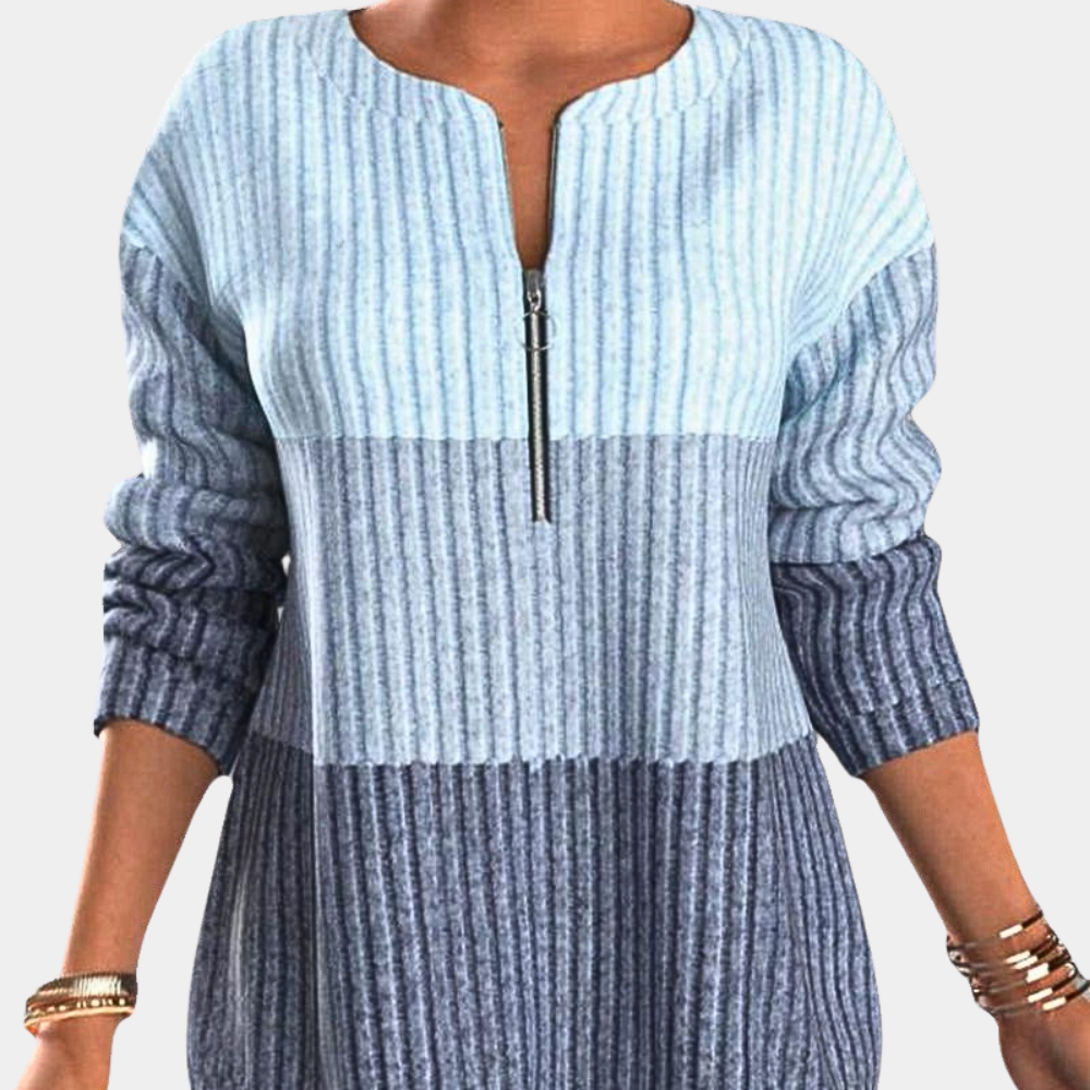 Saskia | Women's Zip Up Sweater Knitted Warm
