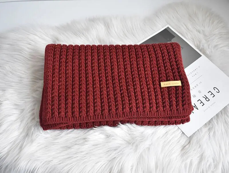 Sloane - Women's Cozy Knitted Wool Scarf