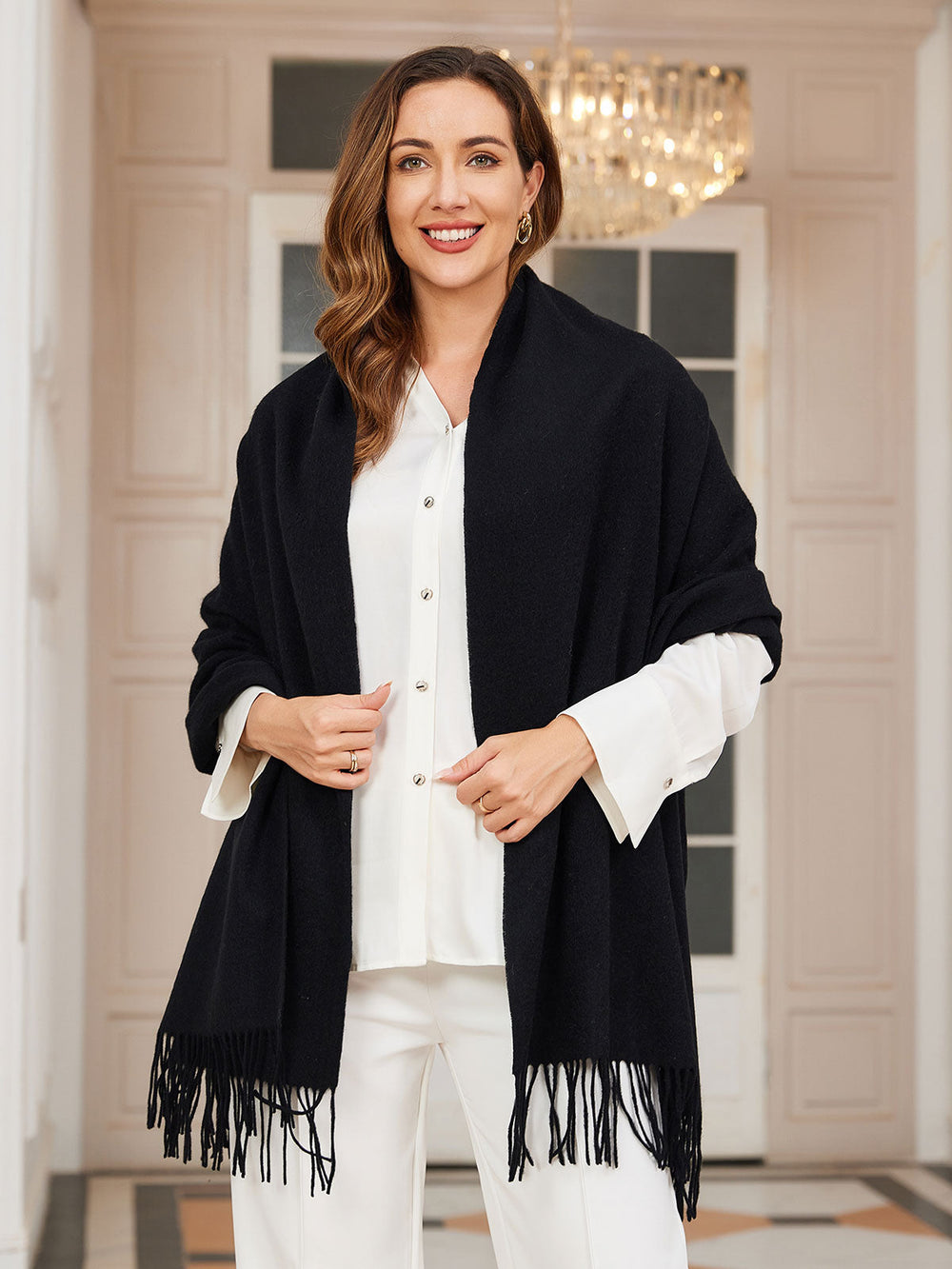 Simone | Women's Wool Scarf Winter