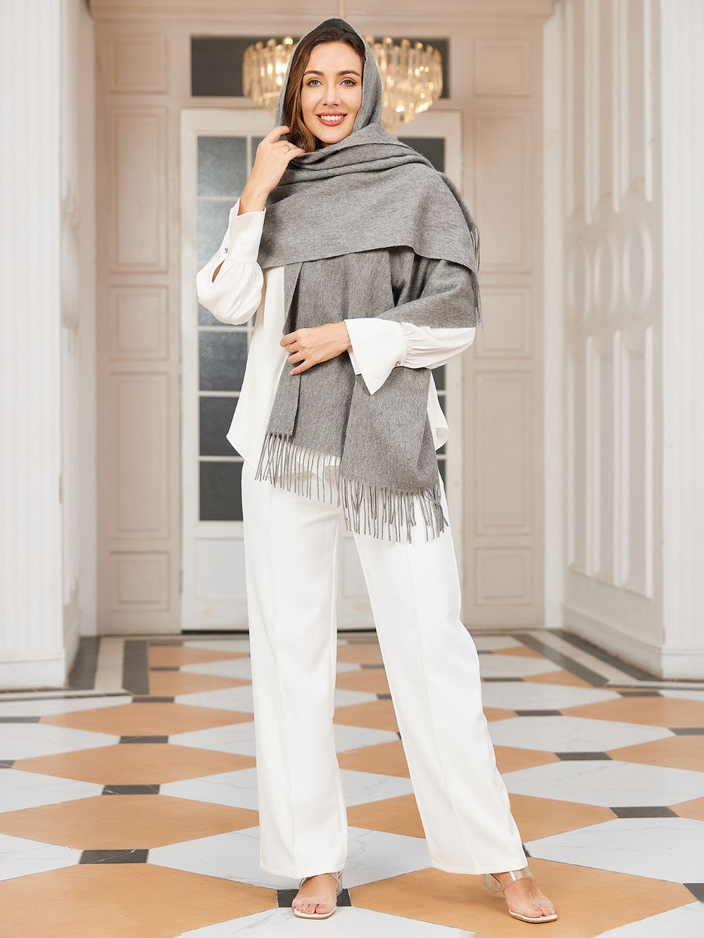 Simone | Women's Wool Scarf Winter