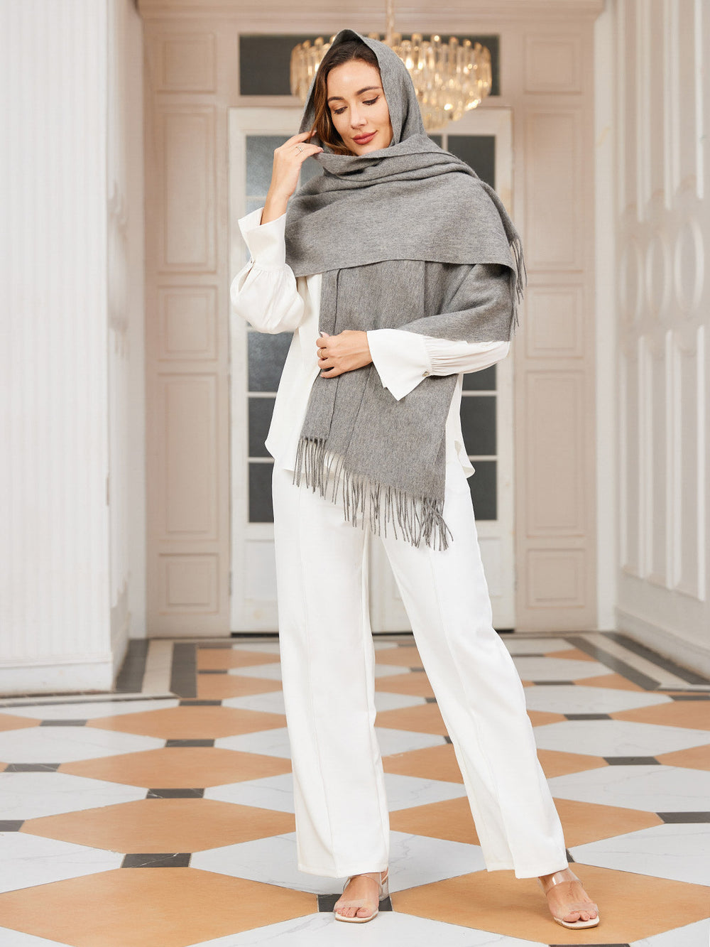 Simone | Women's Wool Scarf Winter