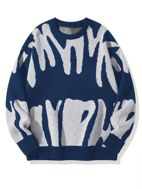 Everett - Men's Jacquard Crewneck Sweater