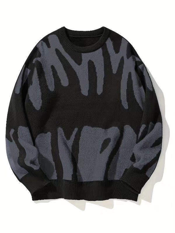 Everett - Men's Jacquard Crewneck Sweater