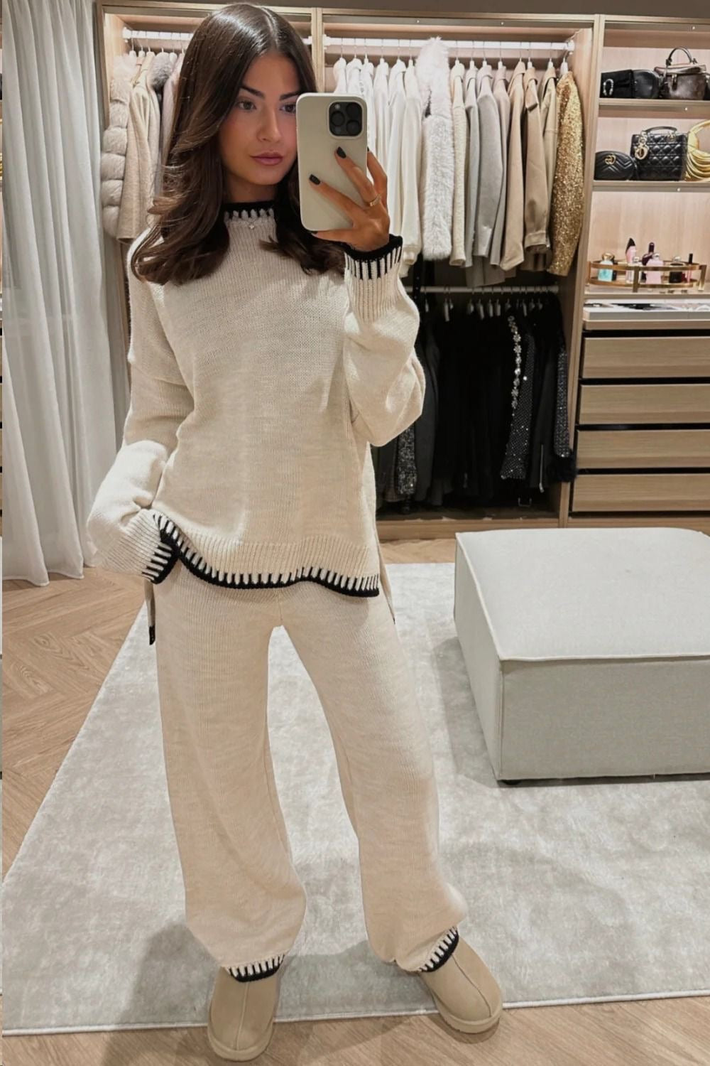 Thea | Women's Two Piece Knitted Lounge Set Loungewear