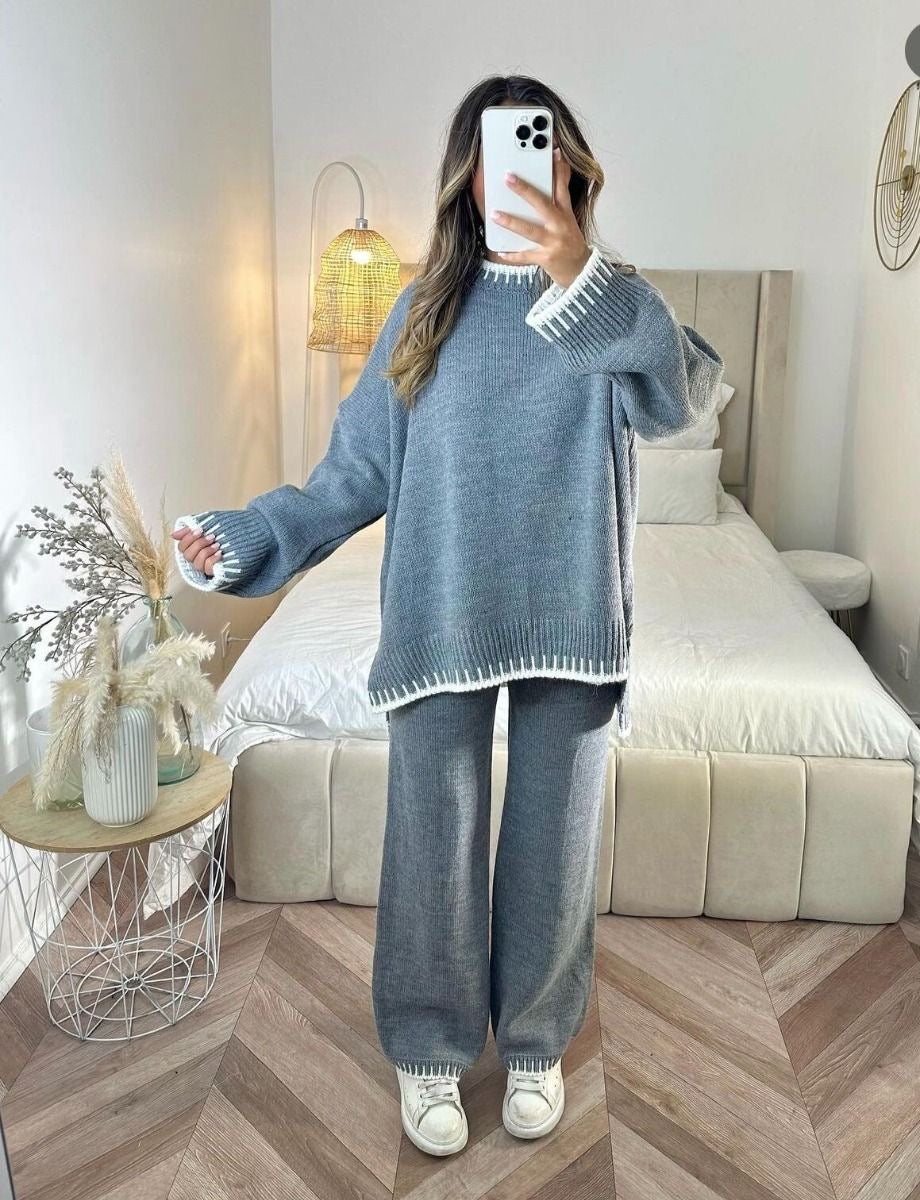 Thea | Women's Two Piece Knitted Lounge Set Loungewear
