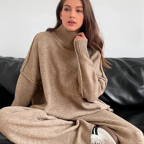 Thomasin | Women's Knitted Lounge Set Loungewear